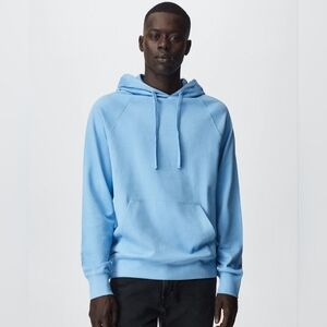 Mango Man MNG Pullover Hoodie Sweatshirt in Size Medium Sky Blue New with Tags!